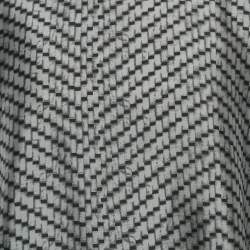 Pre Owned Giorgio Armani Grey Printed Silk Crew Neck T-Shirt XL