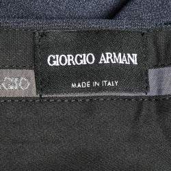 Giorgio Armani Dark Blue Wool Tailored Trousers M