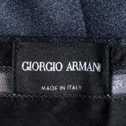 Giorgio Armani Black Virgin Wool Trousers M