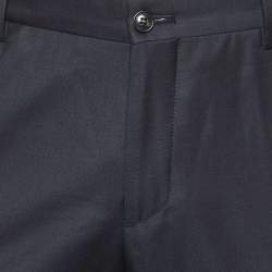 Giorgio Armani Black Wool Tailored Trousers M