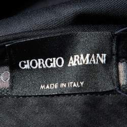 Giorgio Armani Black Wool Tailored Trousers M