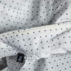 Giorgio Armani White Patterned Cotton Shirt M