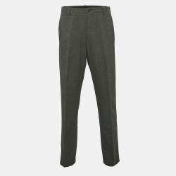 Giorgio Armani Grey Crepe Formal Trousers XXL