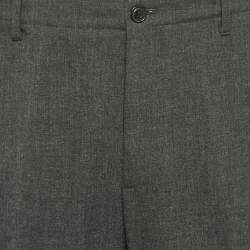 Giorgio Armani Grey Crepe Formal Trousers XXL