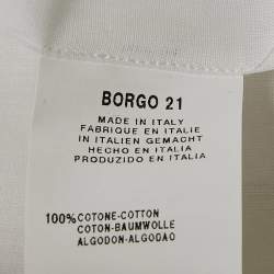 Giorgio Armani White Sheer Cotton Tuxedo Shirt XXXL 