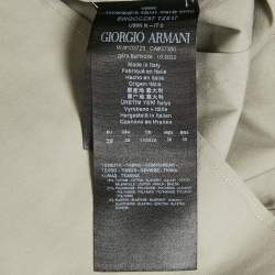 Giorgio Armani Grey Stretch Cotton Long Sleeve Shirt M