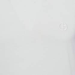 Giorgio Armani White Jersey Round Neck T-Shirt M