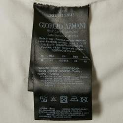 Giorgio Armani White Jersey Round Neck T-Shirt M