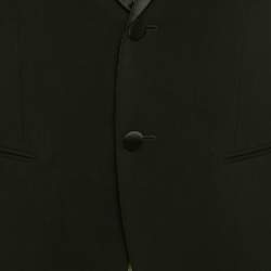 Giorgio Armani Black Wool Single Breasted Blazer S