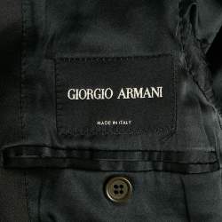 Giorgio Armani Black Wool Single Breasted Blazer S
