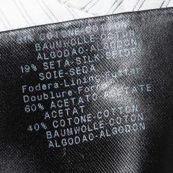 Pre Owned Giorgio Armani Grey Cotton Tailored Blazer XL