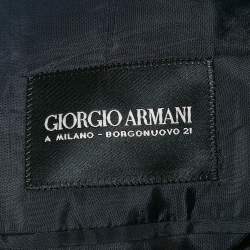 Giorgio Armani Black Wool Single Breasted Blazer S