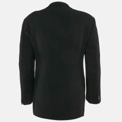 Giorgio Armani Black Wool Single Breasted Blazer S