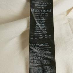 Giorgio Armani White Linen Regular Fit Trousers M