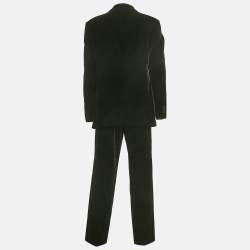 Giorgio Armani Vintage Black Velvet Pants Suit XXL/XXXL 