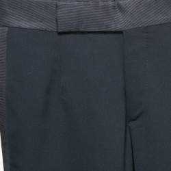 Giorgio Armani Navy Blue Wool Regular Fit Formal Pants M