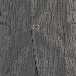 Giorgio Armani Grey Mesh Suit M
