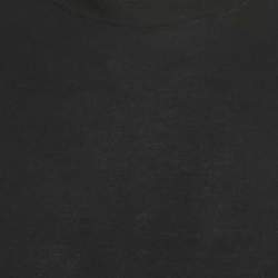 Pre Owned Giorgio Armani Icon Black Jersey Round Neck T-Shirt M