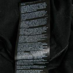 Pre Owned Giorgio Armani Icon Black Jersey Round Neck T-Shirt M