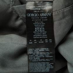 Pre Owned Giorgio Armani Grey Crepe Trousers XXL