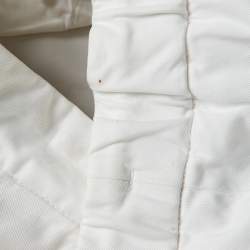 Pre Owned Giorgio Armani White Cotton Gabardine Shorts XXXL