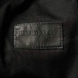 Pre Owned Giorgio Armani Blue Hemp Bermuda Shorts XXL