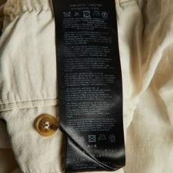 Pre Owned Giorgio Armani Beige Linen Blend Pants XXL