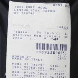 Pre Owned Giorgio Armani Navy Blue Striped Wool Tailored Suit XXL