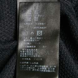 Pre Owned Giorgio Armani Black Mesh Crew Neck T-Shirt XXXL