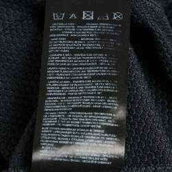 Pre Owned Giorgio Armani Black Mesh Crew Neck T-Shirt XXXL