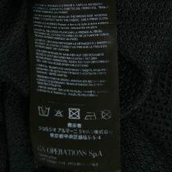 Pre Owned Giorgio Armani Black Mesh Crew Neck T-Shirt XXXL