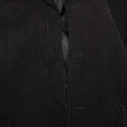 مملوكة مسبقًا Giorgio Armani Black Wool Single Breasted Blazer XXL