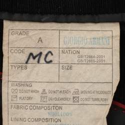 مملوكة مسبقًا Giorgio Armani Black Wool Single Breasted Blazer XXL