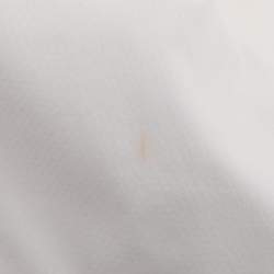 Pre Owned قميص جورجيو أرماني قطن مرن أبيض بأكمام طويلة مقاس كبير جداً