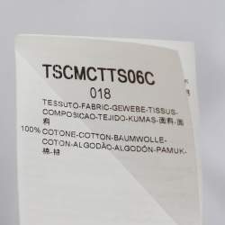 مملوكة مسبقًا قميص جورجيو أرماني قطن رمادي بأكمام طويلة مقاس كبير جدًا