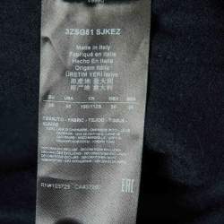 Pre Owned Giorgio Armani Navy Blue Cashmere Button Front Blazer XL