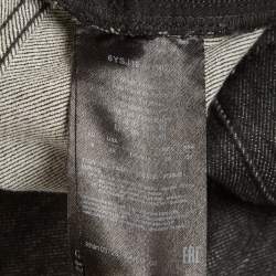 Pre Owned Giorgio Armani Black Denim Straight Fit Jeans XL/Waist 36"