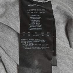 مملوكة مسبقًا Giorgio Armani Grey Jersey Crewneck T-Shirt M