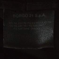 Pre Owned Giorgio Armani Black Straight Fit Formal Trousers M