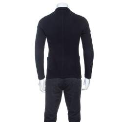 Pre Owned Giorgio Armani Navy Blue Cotton Jacket M