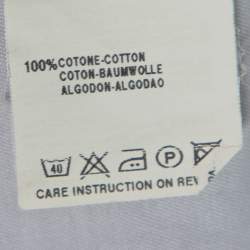 Pre Owned Giorgio Armani Pale Grey Cotton French Cuff Long Sleeve Shirt 3XL