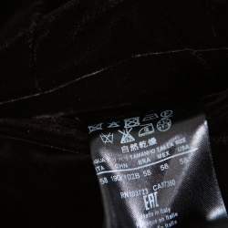 Pre Owned Giorgio Armani Brown Velvet Tapered trousers 4XL