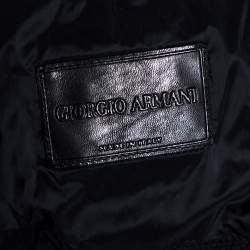 Pre Owned Giorgio Armani Midnight Blue Mesh Button Front Blazer XXL