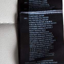 Pre Owned Giorgio Armani Midnight Blue Mesh Button Front Blazer XXL