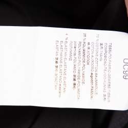 Pre Owned Giorgio Armani Black Cotton Stand Collar button Front Shirt XXL