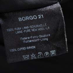 Giorgio Armani Charcoal Grey Wool Suit 5XL