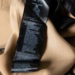 Pre Owned Giorgio Armani Beige Crepe Single Breasted Blazer M