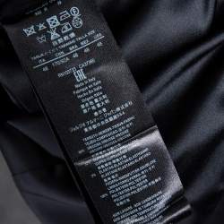 Pre Owned Giorgio Armani Midnight Blue Velvet Double Breasted Blazer M