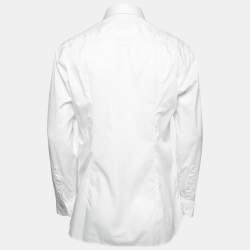Giorgio Armani White Cotton Button Front Shirt L