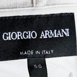 Giorgio Armani Cream Printed Cotton Knit T-Shirt 3XL